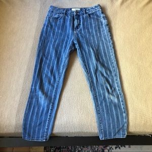 Pacsun high rise pinstripe mom jean